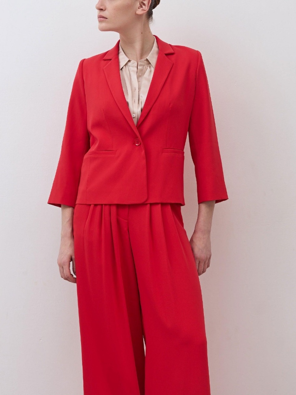 Ruti The Shrunken Blazer Tomato Red Size 14 NWT